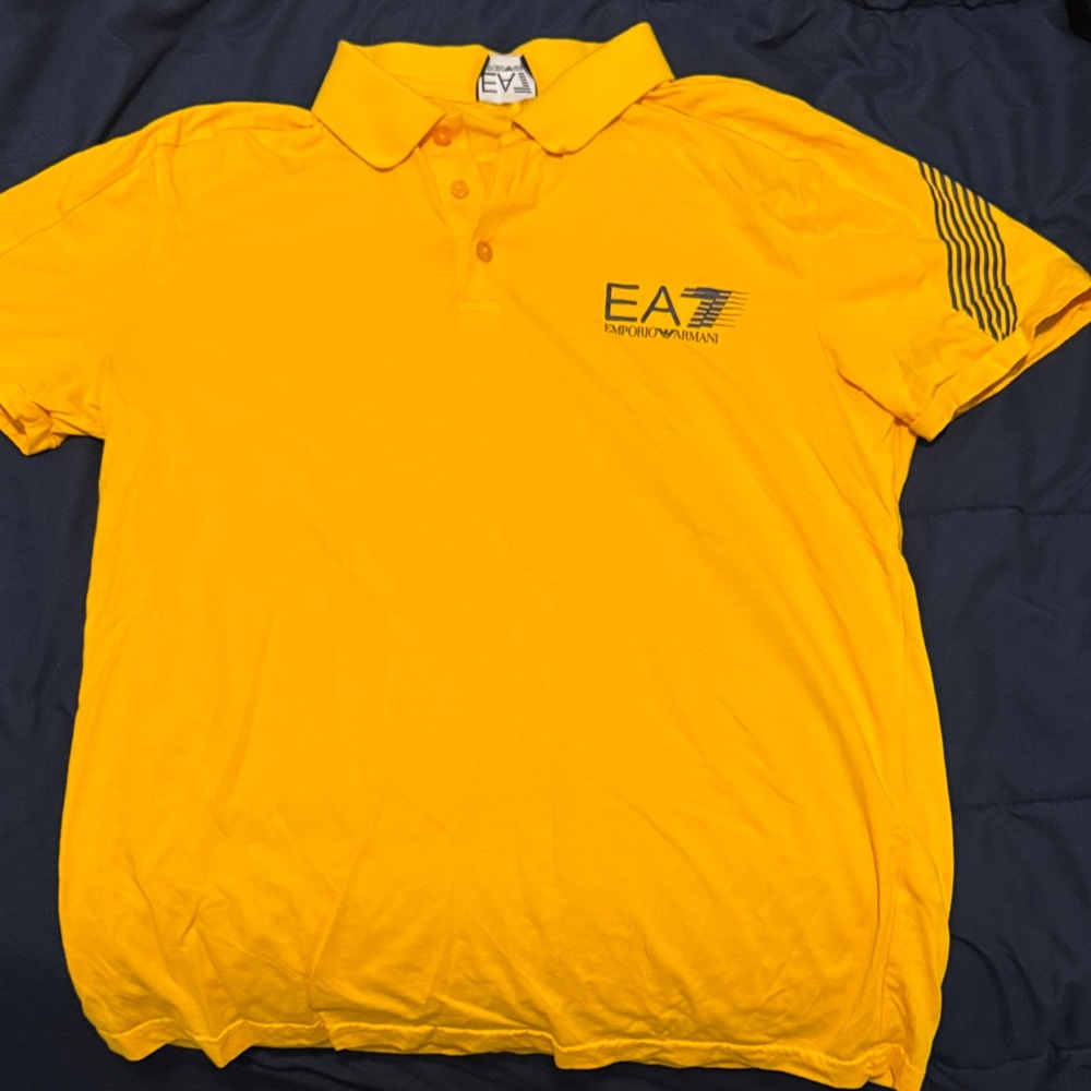 Men's Bold Yellow Polo